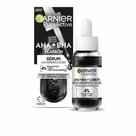 Gesichtsserum Garnier Pure Active Aha Bha Carbón Anti-Schönheitsfehl