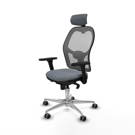 Office Chair with Headrest Piqueras y Crespo 3D086G2 Grey