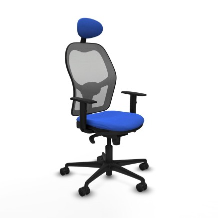 Sedia Ufficio con Poggiatesta Jorquera Piqueras y Crespo 1D036N1 Azzur