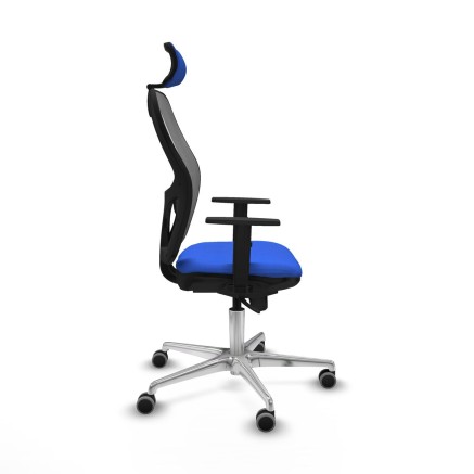 Chaise de Bureau avec Appui-tête Piqueras y Crespo 1D086G2 Bleu 2