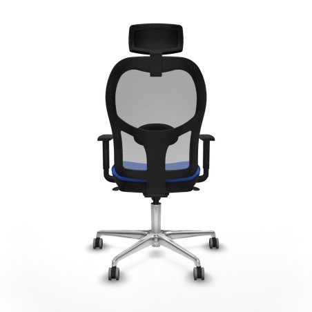 Sedia Ufficio con Poggiatesta Piqueras y Crespo 1D086G2 Azzurro