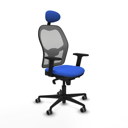 Sedia Ufficio con Poggiatesta Piqueras y Crespo 2D036G1 Azzurro