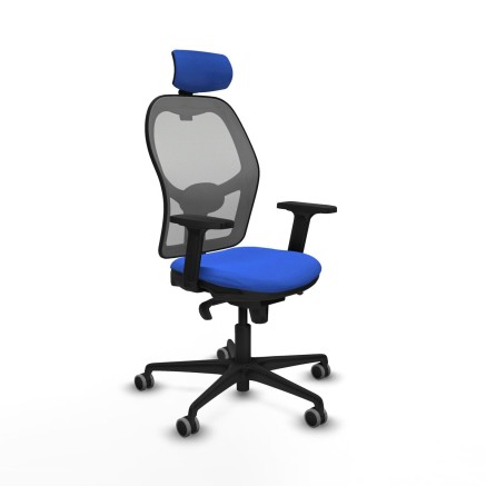 Chaise de Bureau avec Appui-tête Piqueras y Crespo 2D036G2 Bleu