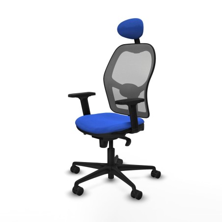 Office Chair with Headrest Piqueras y Crespo 2D036N1 Blue