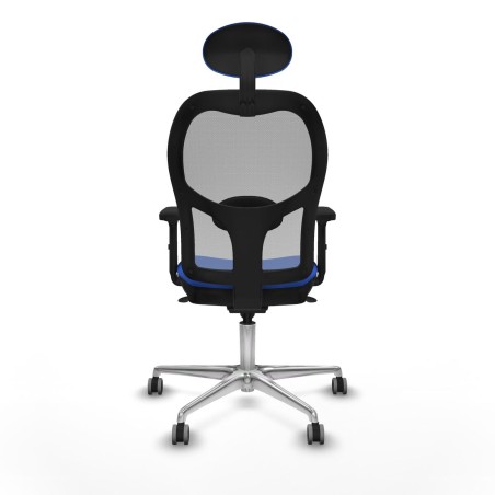 Sedia Ufficio con Poggiatesta Piqueras y Crespo 2D086G1 Azzurro