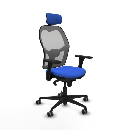 Sedia Ufficio con Poggiatesta Piqueras y Crespo 3D036G2 Azzurro