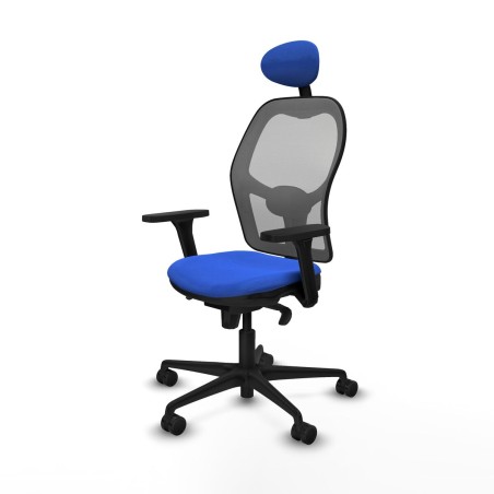 Sedia Ufficio con Poggiatesta Piqueras y Crespo 3D036N1 Azzurro