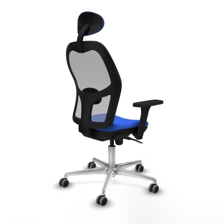 Sedia Ufficio con Poggiatesta Piqueras y Crespo 3D086G1 Azzurro