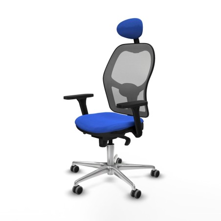Sedia Ufficio con Poggiatesta Piqueras y Crespo 3D086G1 Azzurro