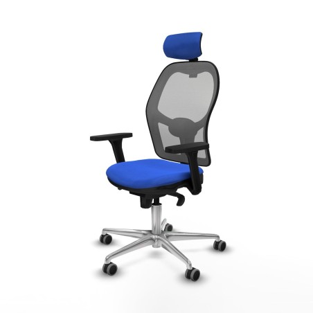 Chaise de Bureau avec Appui-tête Piqueras y Crespo 3D086G2 Bleu