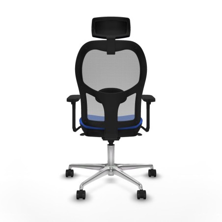 Sedia Ufficio con Poggiatesta Piqueras y Crespo 3D086N2 Azzurro