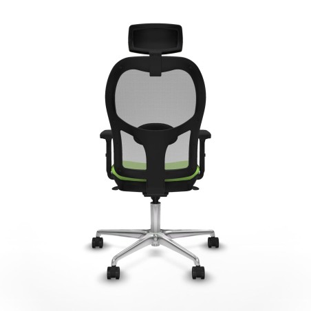 Sedia Ufficio con Poggiatesta Piqueras y Crespo 2D086N2 Pistacchio