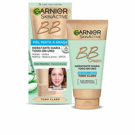 Crema Hidratante con Color Garnier Skinactive Bb Cream Light 50 ml Spf
