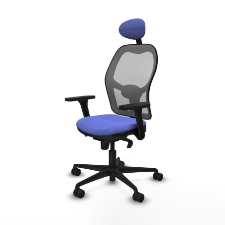Sedia Ufficio con Poggiatesta Piqueras y Crespo 3D036N1 Azzurro Chiaro