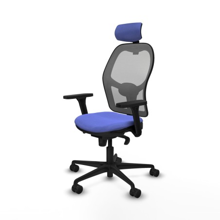 Sedia Ufficio con Poggiatesta Piqueras y Crespo 3D036N2 Azzurro Chiaro