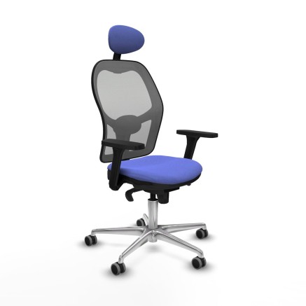 Chaise de Bureau avec Appui-tête Piqueras y Crespo 3D086G1 Bleu clair