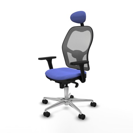 Sedia Ufficio con Poggiatesta Jorquera Piqueras y Crespo 3D086N1 Azzur
