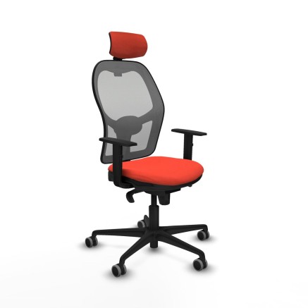 Sedia Ufficio con Poggiatesta Jorquera Piqueras y Crespo 1D036G2 Aranc