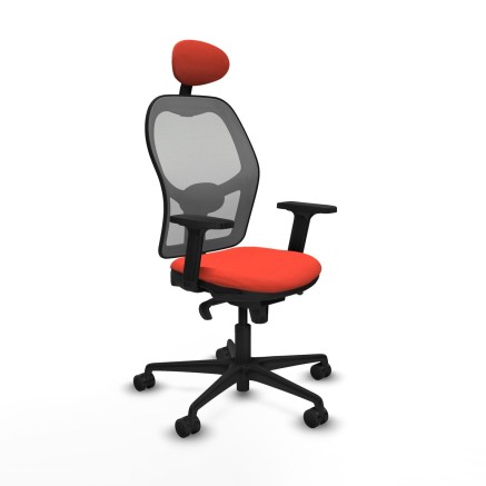 Bürostuhl mit Kopfstütze Jorquera Piqueras y Crespo 2D036N1 Dunkelor