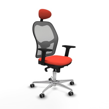 Sedia Ufficio con Poggiatesta Jorquera Piqueras y Crespo 2D086G1 Aranc