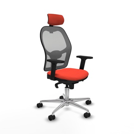 Sedia Ufficio con Poggiatesta Jorquera Piqueras y Crespo 2D086N2 Aranc