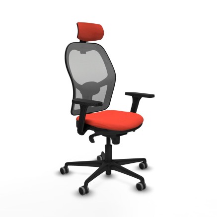 Sedia Ufficio con Poggiatesta Jorquera Piqueras y Crespo 3D036G2 Aranc