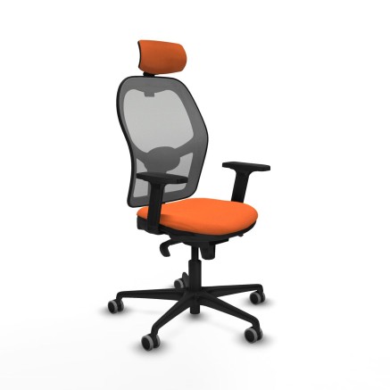 Sedia Ufficio con Poggiatesta Jorquera Piqueras y Crespo 2D036G2 Aranc