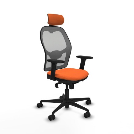 Sedia Ufficio con Poggiatesta Jorquera Piqueras y Crespo 2D036N2 Aranc