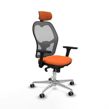 Sedia Ufficio con Poggiatesta Jorquera Piqueras y Crespo 3D086G2 Aranc