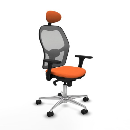 Office Chair with Headrest Jorquera Piqueras y Crespo 3D086N1 Orange