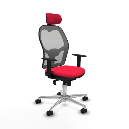 Sedia Ufficio con Poggiatesta Jorquera Piqueras y Crespo 1D086N2 Rosso