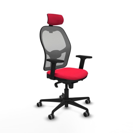 Sedia Ufficio con Poggiatesta Jorquera Piqueras y Crespo 2D036G2 Rosso