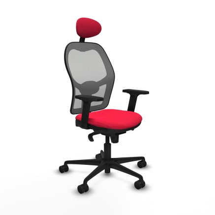 Bürostuhl mit Kopfstütze Jorquera Piqueras y Crespo 2D036N1 Rot