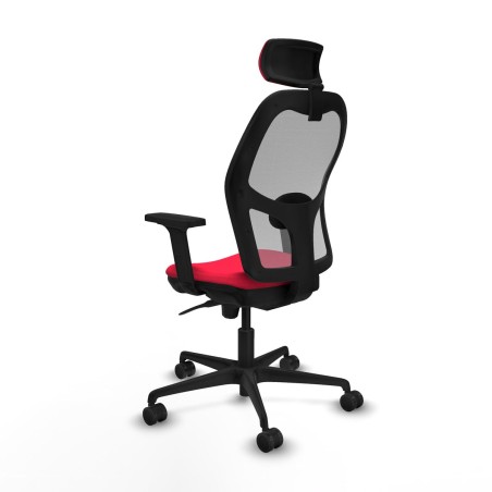 Sedia Ufficio con Poggiatesta Jorquera Piqueras y Crespo 2D036N2 Rosso