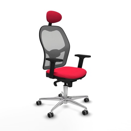 Bürostuhl mit Kopfstütze Jorquera Piqueras y Crespo 2D086G1 Rot