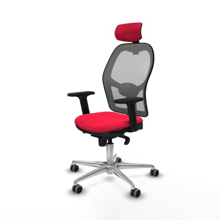 Office Chair with Headrest Jorquera Piqueras y Crespo 2D086G2 Red