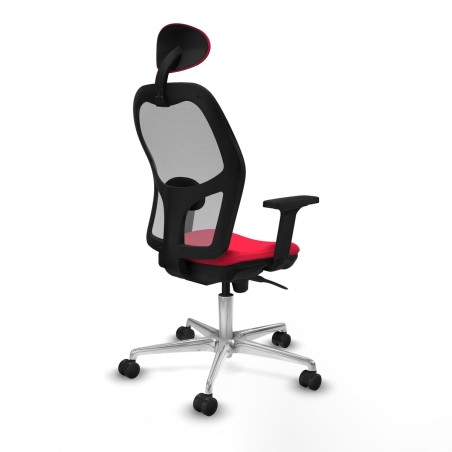 Office Chair with Headrest Jorquera Piqueras y Crespo 2D086N1 Red