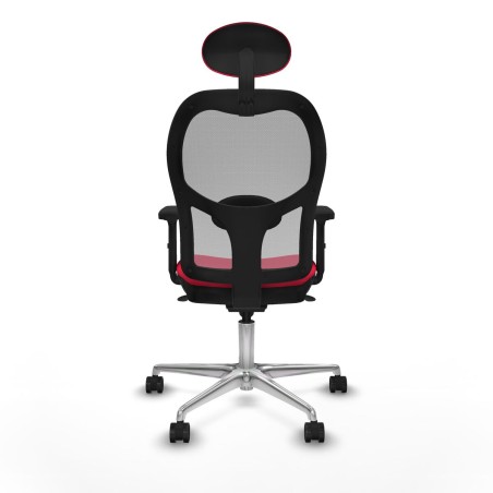 Office Chair with Headrest Jorquera Piqueras y Crespo 2D086N1 Red