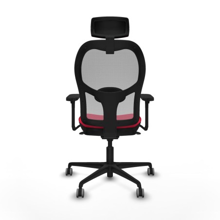 Sedia Ufficio con Poggiatesta Jorquera Piqueras y Crespo 3D036G2 Rosso
