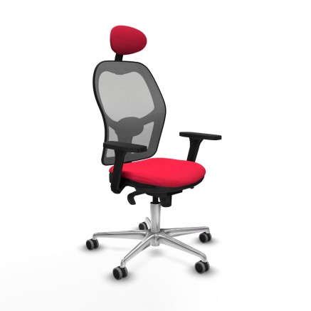 Bürostuhl mit Kopfstütze Jorquera Piqueras y Crespo 3D086G1 Rot