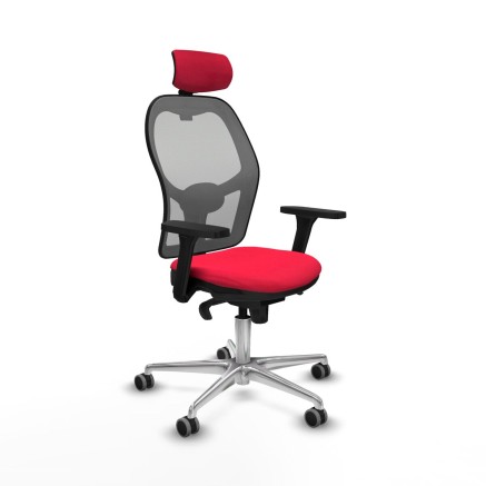 Bürostuhl mit Kopfstütze Jorquera Piqueras y Crespo 3D086G2 Rot