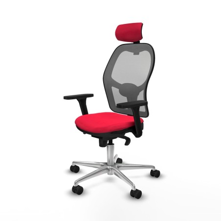 Sedia Ufficio con Poggiatesta Jorquera Piqueras y Crespo 3D086N2 Rosso