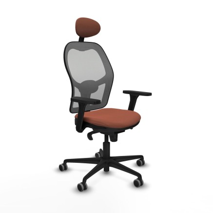 Office Chair with Headrest Jorquera Piqueras y Crespo 3D036G1 Brown Gr