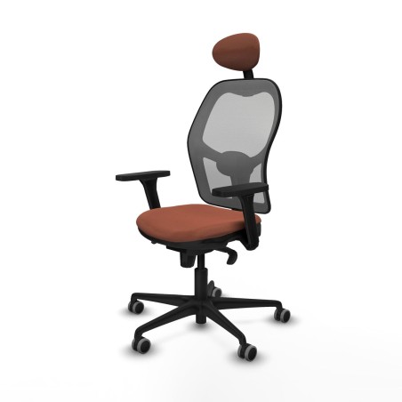 Office Chair with Headrest Jorquera Piqueras y Crespo 3D036G1 Brown Gr