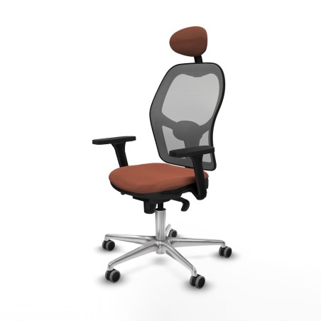 Office Chair with Headrest Jorquera Piqueras y Crespo 3D086G1 Brown Gr