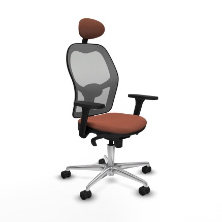 Bürostuhl mit Kopfstütze Jorquera Piqueras y Crespo 3D086N1 Braun Gr