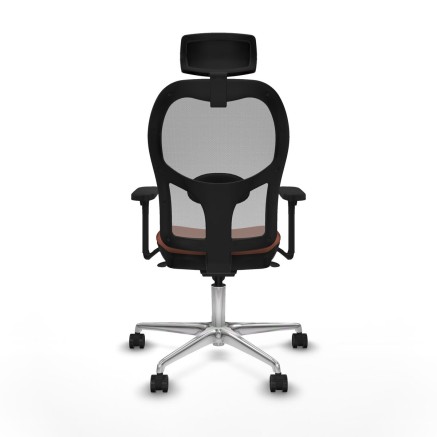 Sedia Ufficio con Poggiatesta Jorquera Piqueras y Crespo 3D086N2 Marro 2