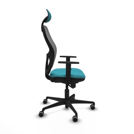 Office Chair with Headrest Jorquera Piqueras y Crespo 1D036G1 Turquois 2