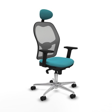 Office Chair with Headrest Jorquera Piqueras y Crespo 2D086N1 Turquois