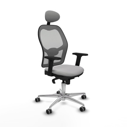 Sedia Ufficio con Poggiatesta Jorquera Piqueras y Crespo 2D086G1 Grigi